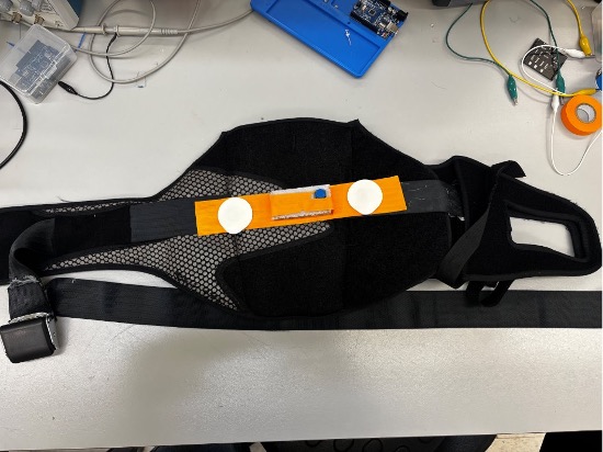 Physical prototype on workbench