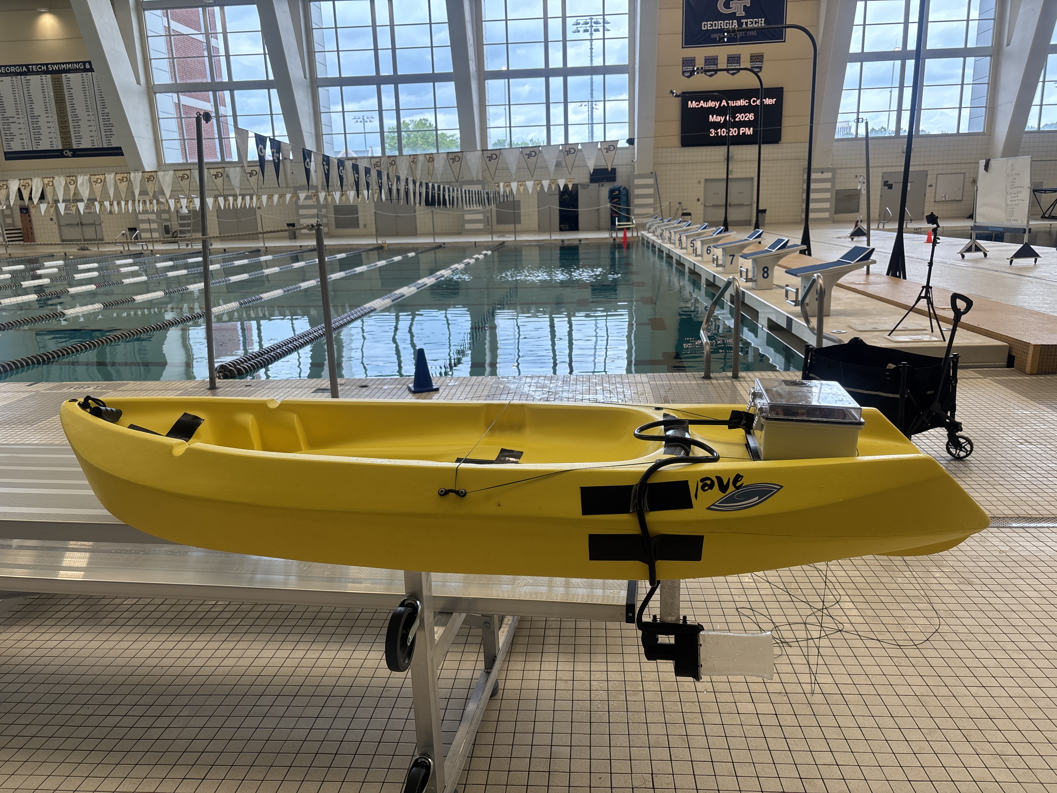 Test vessel at GT Aquatic Center